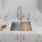 Elkay 16 Gauge Workstation Stainless Steel 25-1/2" x 18-1/2" x 9" Single Bowl Undermount Sink Kit with Filtered Beverage Faucet EFRU24169RTFGW - alternate 1